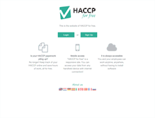 Tablet Screenshot of haccpforfree.com